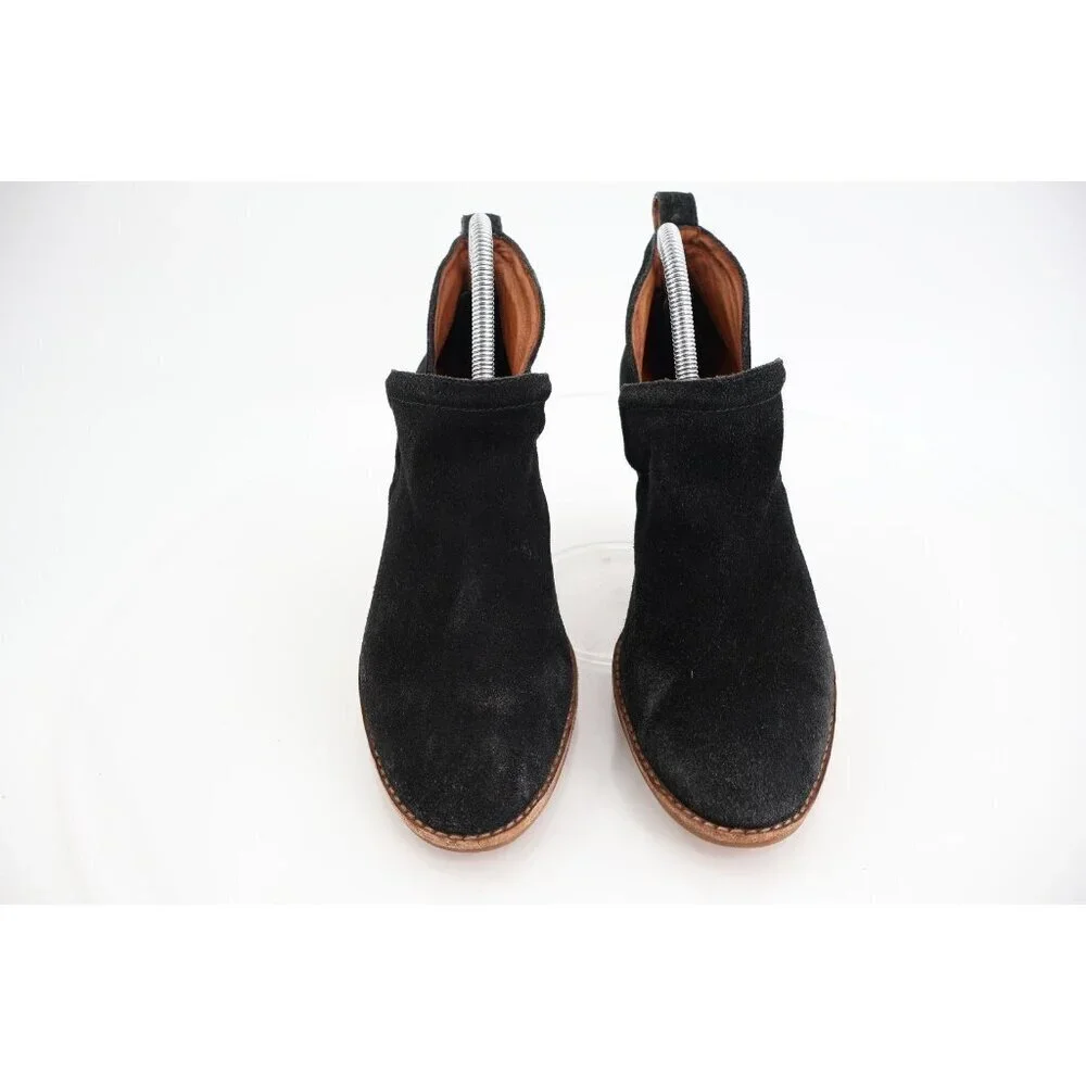 Jeffrey Campbell Cromwell Ankle Boots Women's 9 Black Suede Pointed Toe Western